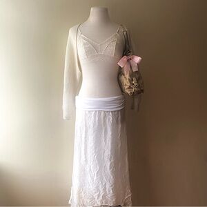 Vintage 90s 30% Silk Maxi Skirt